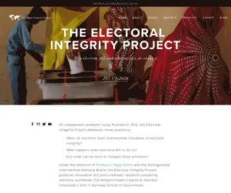 Electoralintegrityproject.com(The Electoral Integrity Project) Screenshot