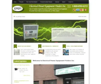 Electpwrquip.com(Electrical Power Equipment Finders Inc) Screenshot