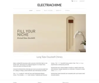 Electrachime.com(ElectraChime tubular doorbells and door chimes ring on long metal bells) Screenshot