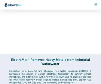 Electramet.com(Eco-friendly clean water solutions) Screenshot