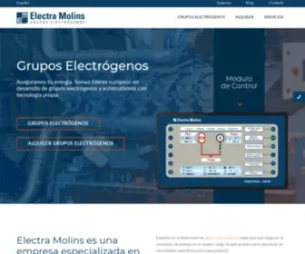 Electramolins.es(Fabricantes grupos electrógenos) Screenshot