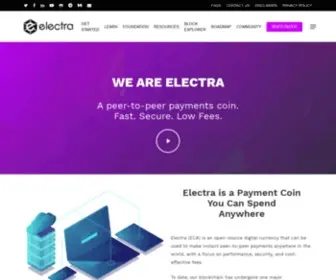 Electraproject.org(Electra coin (ECA)) Screenshot