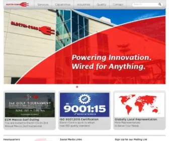 Electri-Cord.com(Electronic Engineering Solutions) Screenshot