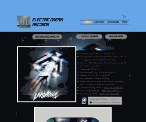 Electric-Dream-Records.com(Electric Dream Records) Screenshot