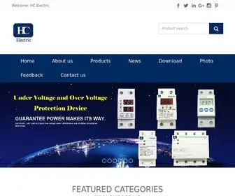 Electric-HC.com(Low-Voltage Apparatuses, Medium Voltage Power Transmission & Distribution, Lamps and Lighting Luminaries Department, Photovoltaic Equipment and Connecting Accessories for Renewable Vehicles) Screenshot