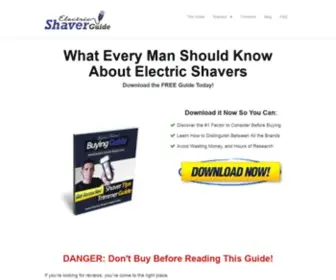 Electric-Shaver-Guide.com(Electric Shaver Guide) Screenshot