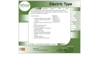 Electric-Type.co.uk(Electric Type) Screenshot