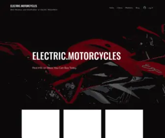 Electric.motorcycles(Electric Motorcycles Real Info on Real Bikes) Screenshot