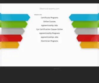 Electrical-Exams.com(Electrical Exams) Screenshot