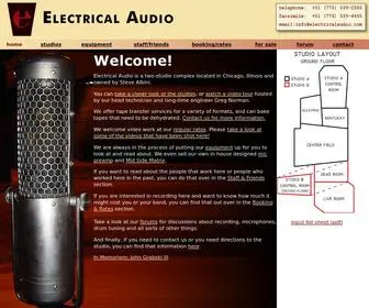 Electricalaudio.com(Electrical Audio) Screenshot