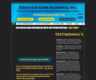 Electricalcodeacademy.net(Electrical Exam Prep) Screenshot