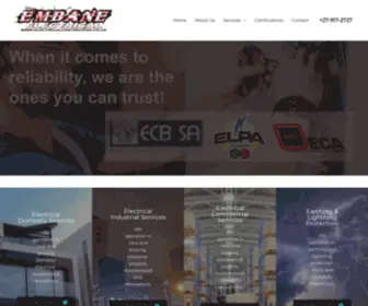 Electricalcontractor.co.za(Embane Electrical) Screenshot