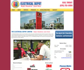 Electricaldepotja.com(The Electrical Depot Limited) Screenshot