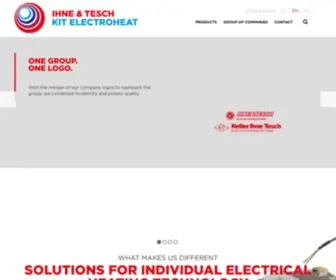 Electricalheat.com(Ihne & Tesch) Screenshot