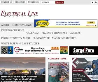 Electricalline.com(Electrical Line Magazine) Screenshot