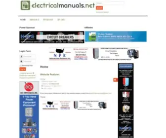 Electricalmanuals.net(Electrical Manuals for electrical equipment) Screenshot
