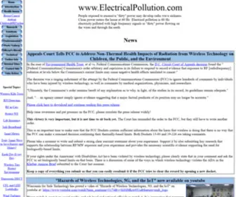 Electricalpollution.com(Electrical Pollution Solutions) Screenshot
