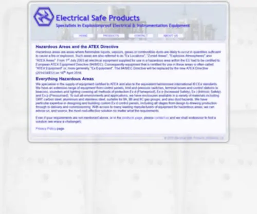 Electricalsafeproducts.co.uk(Electrical Safe Products Ltd) Screenshot
