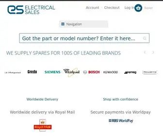 Electricalsales.co.uk(Domestic Electrical Appliance Spare Parts) Screenshot