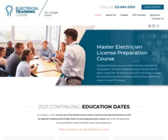 Electricaltraining.com(Master electrician license preparation course the electrical training course) Screenshot