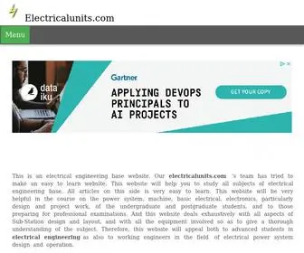 Electricalunits.com(Electrical Engineering) Screenshot
