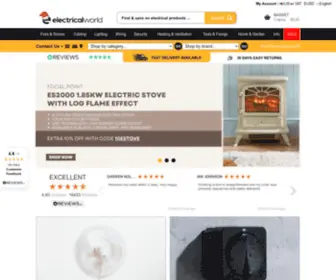 Electricalworld.com(Electrical Supplies Online And Electrical Wholesalers) Screenshot