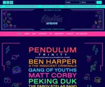 Electricavenuefestival.co.nz(Electric Avenue Festival) Screenshot