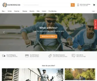 Electricbicycleusa.com(Create an Ecommerce Website and Sell Online) Screenshot