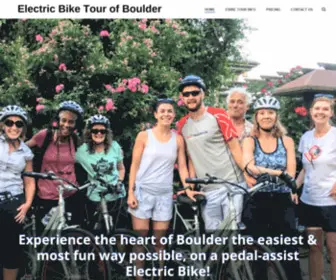 Electricbiketourboulder.com(Experience the heart of Boulder the way it’s meant to be seen) Screenshot