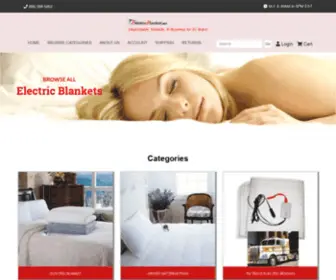 Electricblanket.net(Discount Electric Blankets) Screenshot