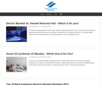 Electricblanketinstitute.com(Electric Blanket Institute) Screenshot