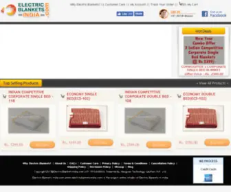 Electricblanketsindia.com(Electic Blankets) Screenshot