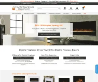 ElectricFireplacesdirect.com(Electric Fireplaces Direct) Screenshot