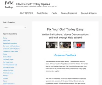 ElectricGolftrolley.net(Electric Golf Trolley Spares Help Store) Screenshot