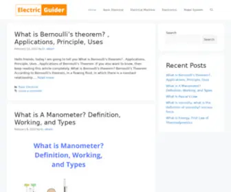 ElectricGuider.com(Electric guider) Screenshot