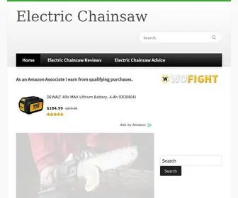 Electrichainsaw.com(Best Electric Chainsaw 2019) Screenshot