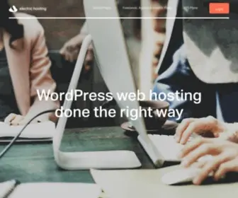 Electrichosting.net(WordPress Web Hosting done right) Screenshot