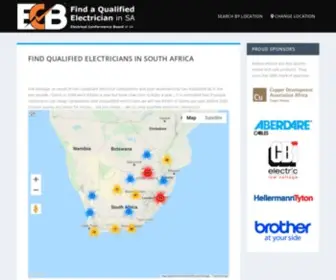 Electrician.org.za(Qualified Electricians in South Africa) Screenshot