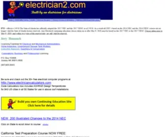 Electrician2.com(Electrician Continuing Education) Screenshot