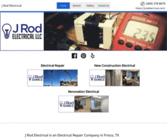 Electricianfrisco.com(J Rod Electrical is an Electrical Repair Company in Frisco) Screenshot