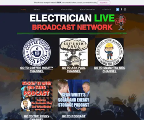 Electricianlive.com(Electrician Podcast) Screenshot