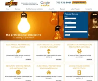 Electriciannorthernva.com(Electrician in Manassas & Fairfax Virginia) Screenshot