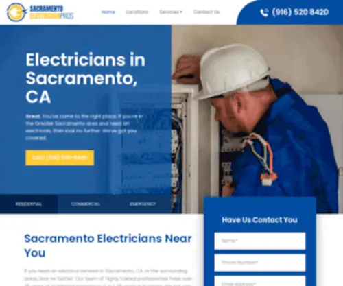 Electriciansacramentocalifornia.com(Best Sacramento ElectricianCA Electrical Contractor) Screenshot