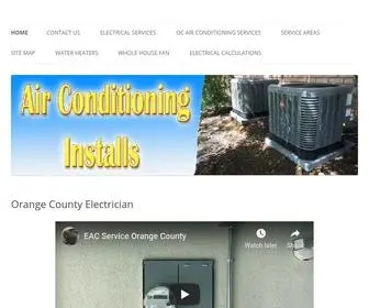 Electricianservicesoc.com(Electrician Services Corp Air Conditioning Service's Home Trip Charge Special) Screenshot