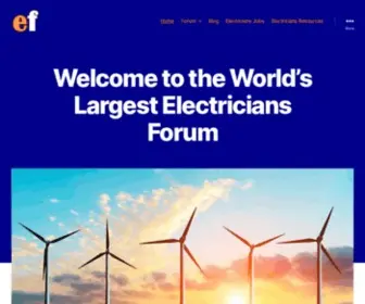 Electriciansforums.co.uk(Electricians Forum) Screenshot