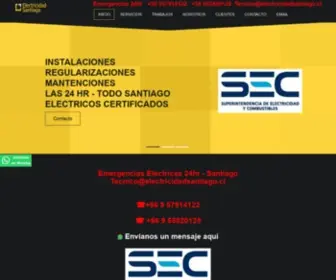 Electricidadsantiago.cl(Electricidad Santiago) Screenshot