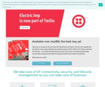 Electricimp.com(Electric Imp Secure IoT Connectivity Platform) Screenshot