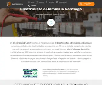 Electricista24.cl(Electricista a Domicilio 24 horas) Screenshot