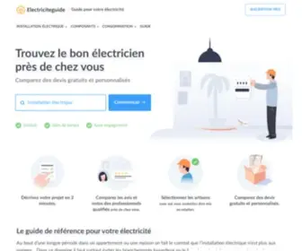Electriciteguide.com(Installation électrique) Screenshot