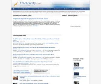 Electricity.com(Electricity Prices & Electricity News) Screenshot